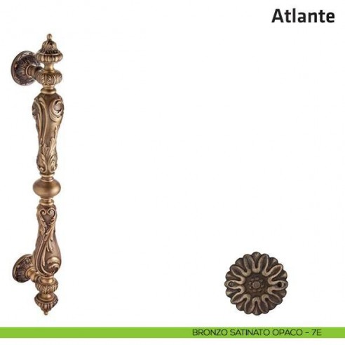 Maniglione per porta Atlante Comit singolo 630 mm bronzo satinato opaco