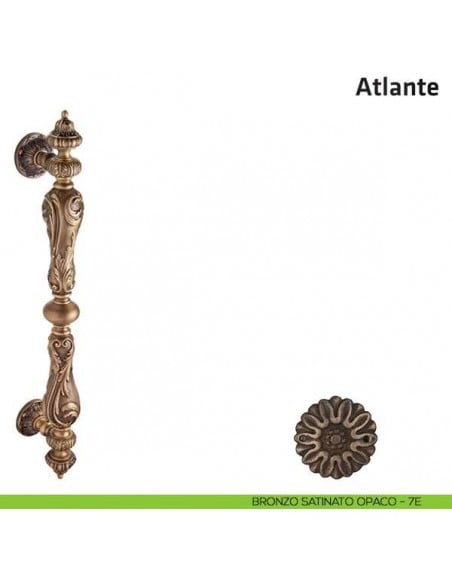 Maniglione per porta Atlante Comit accoppiato 630 mm bronzo satinato opaco