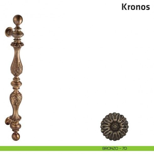 Maniglione per porta Kronos Comit singolo 750 mm bronzo