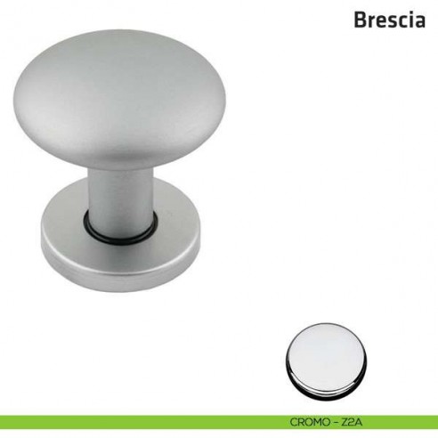 Pomolo girevole per porta Brescia Comit diametro 60 mm cromo lucido