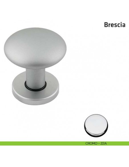 Pomolo girevole per porta Brescia Comit diametro 60 mm cromo lucido