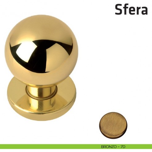 Pomolo girevole per porta Sfera Comit diametro 50 mm bronzo