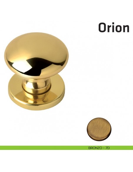 Pomolo girevole per porta Orion Comit diametro 50 mm bronzo