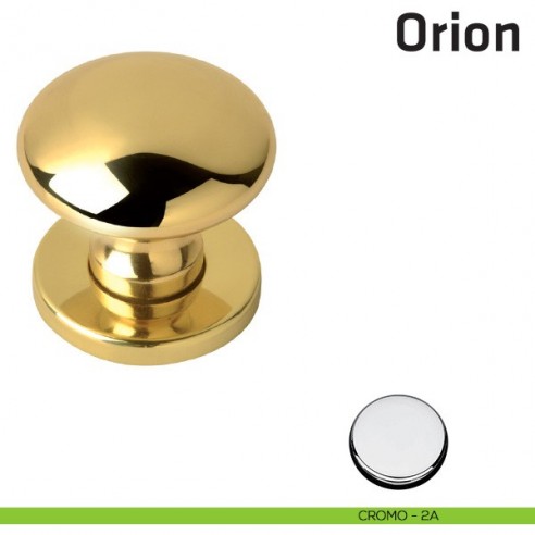 Pomolo girevole per porta Orion Comit diametro 50 mm cromo lucido