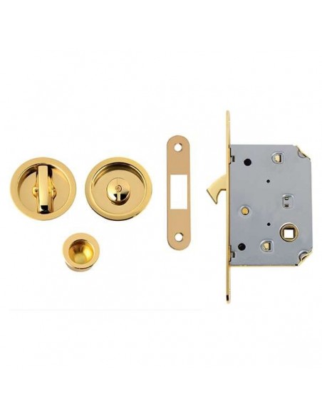 Kit tondo con nottolino + taglio vite con trascinatore e serratura NIC 101