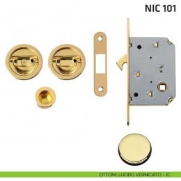 Kit tondo con doppio anello con trascinatore e serratura NIC 101 2