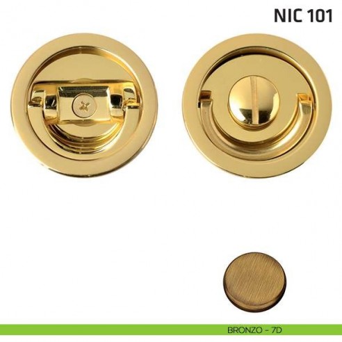 Kit tondo con anello + anello in folle NIC 101 bronzo