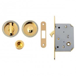 Kit tondo con Swarovski con nottolino + taglio vite con trascinatore e serratura NIC 101