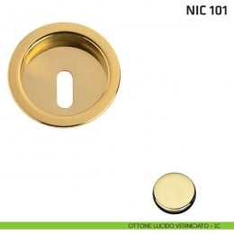 Maniglia incasso tonda foro chiave NIC 101 2