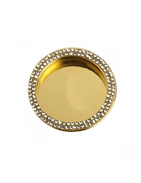 Maniglia incasso tonda cieca con Swarovski NIC 101