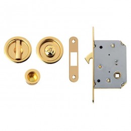 Kit tondo con nottolino + taglio vite con trascinatore e serratura NIC 102