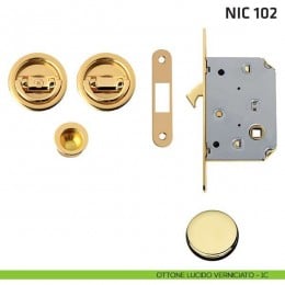 Kit tondo con doppio anello con trascinatore e serratura NIC 102 2