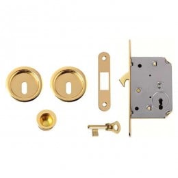 Kit tondo foro chiave con chiave, trascinatore e serratura NIC 102