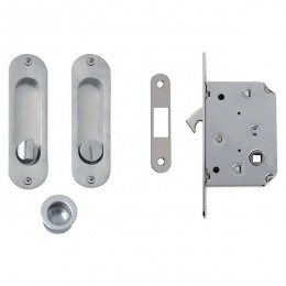 Kit ovale con nottolino + taglio vite con trascinatore e serratura NIC 202