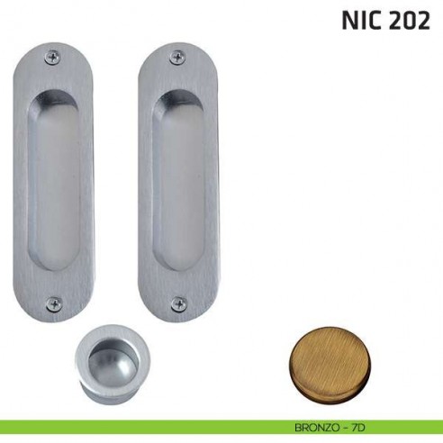 Kit ovale cieco + trascinatore NIC 202 bronzo