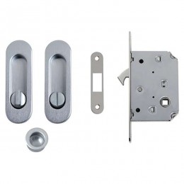 Kit ovale con nottolino + taglio vite con trascinatore e serratura NIC 204