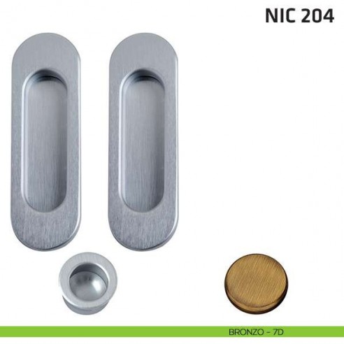 Kit ovale cieco + trascinatore NIC 204 bronzo