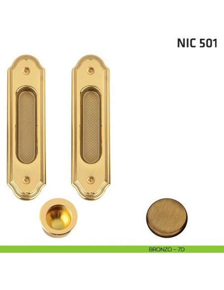 Kit ovale cieco + trascinatore NIC 501 bronzo
