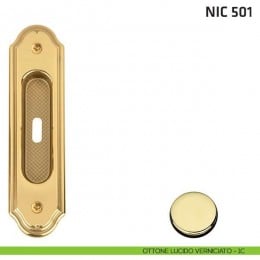 Maniglia incasso ovale foro chiave NIC 501 2