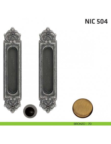 Kit ovale cieco + trascinatore NIC 504 bronzo