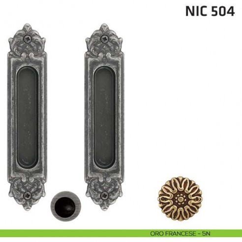 Kit ovale cieco + trascinatore NIC 504 oro francese