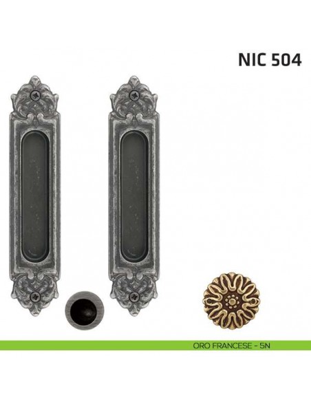 Kit ovale cieco + trascinatore NIC 504 oro francese