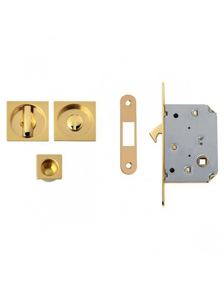 Kit quadrato con nottolino + taglio vite con trascinatore e serratura NIC 302
