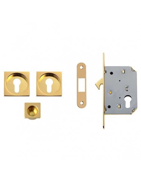 Kit quadrato foro yale con trascinatore e serratura NIC 302