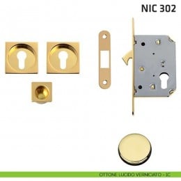 Kit quadrato foro yale con trascinatore e serratura NIC 302 2