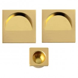 Maniglia incasso quadrata cieca mezzaluna NIC 305