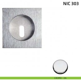 Maniglia incasso quadrata foro chiave NIC 303 2
