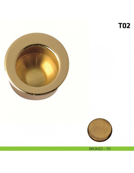 Ditale di trascinamento tondo in metallo T02 bronzo