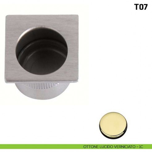 Ditale di trascinamento quadrato in plastica T07 ottone lucido verniciato