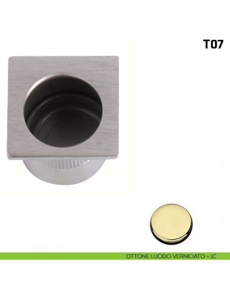 Ditale di trascinamento quadrato in plastica T07 ottone lucido verniciato