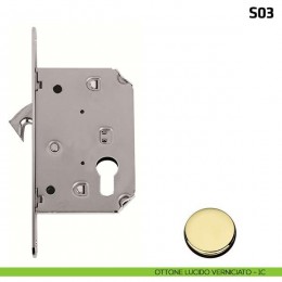 Serratura a gancio per porta scorrevole foro yale S03 2