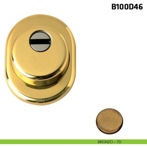 Defender diametro 46 mm per porta blindata bronzo