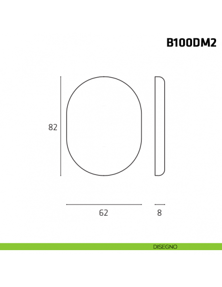 Limitatore a rotazione con foro centrale per porta blindata disegno