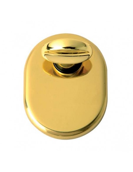 Limitatore a rotazione con foro decentrato per porta blindata