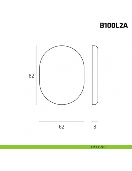 Limitatore a rotazione con foro decentrato per porta blindata disegno