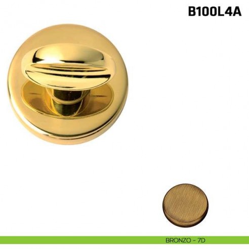 Limitatore a rotazione su rosetta per porta blindata bronzo