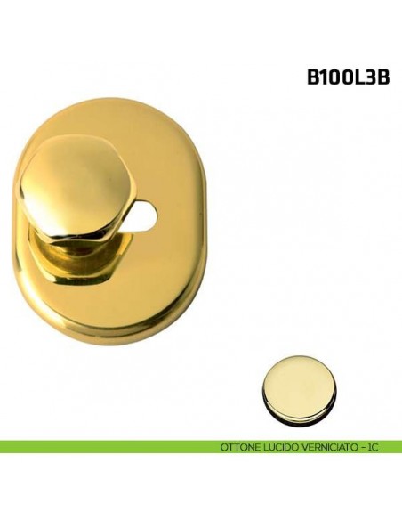 Limitatore a traslazione per porta blindata ottone lucido verniciato