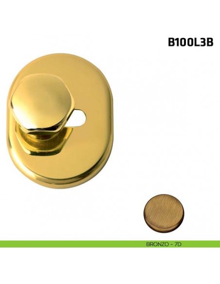 Limitatore a traslazione per porta blindata bronzo