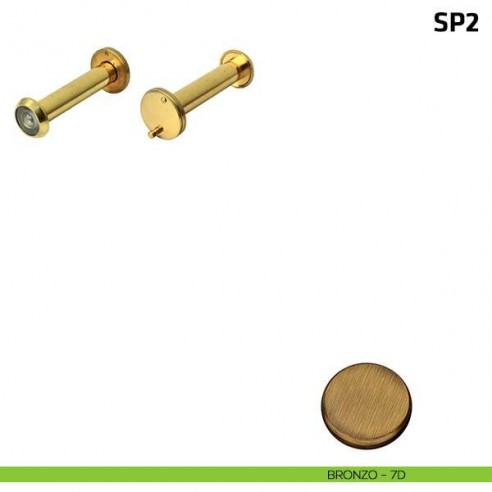 Spioncino per porta blindata misura 70/110 mm bronzo