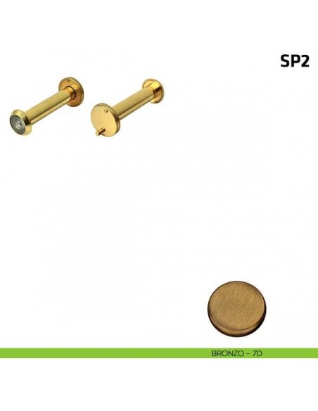 Spioncino per porta blindata misura 70/110 mm bronzo