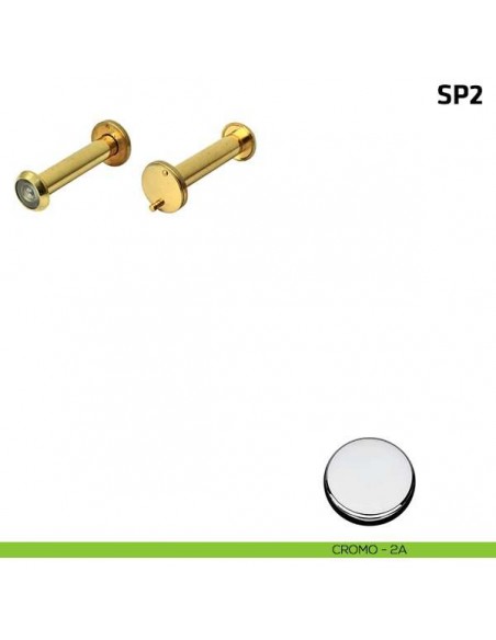 Spioncino per porta blindata misura 70/110 mm cromo lucido