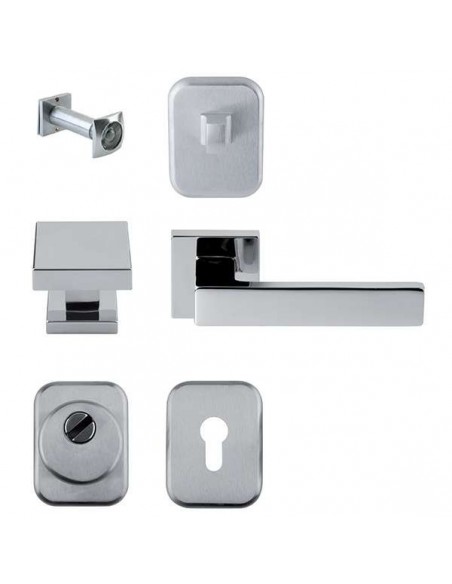 Kit per porta blindata quadrato con defender diametro 50 mm BLI150/50