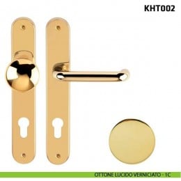 Kit maniglia con pomolo su placca per hotel Comit KHT002 2