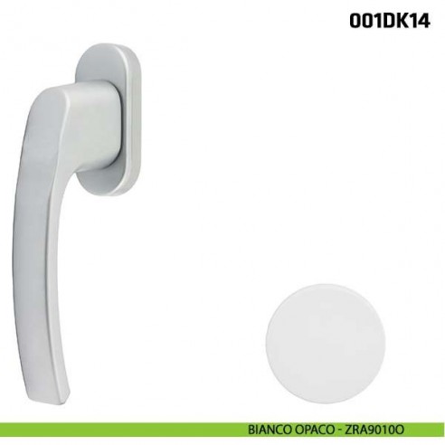 Maniglia per finestra martellina DK 001DK14 Comit bianco opaco