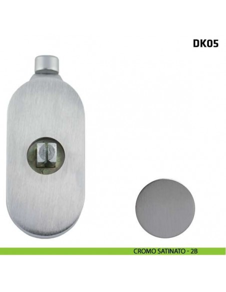 Blocco con pulsante per maniglia per finestra martellina DK Comit DK05 cromo satinato