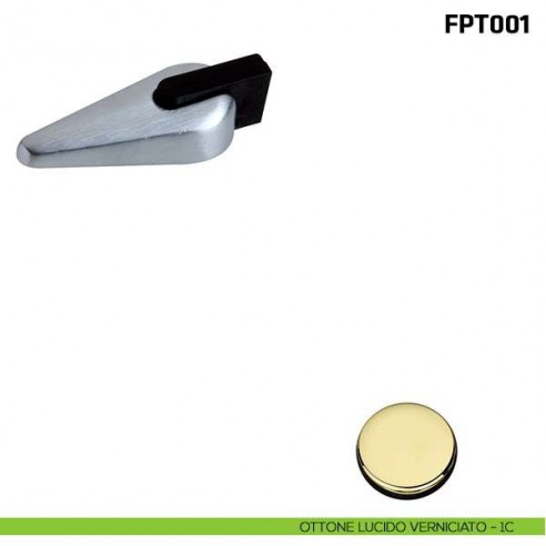 Fermaporta a pavimento FPT001 Comit ottone lucido verniciato